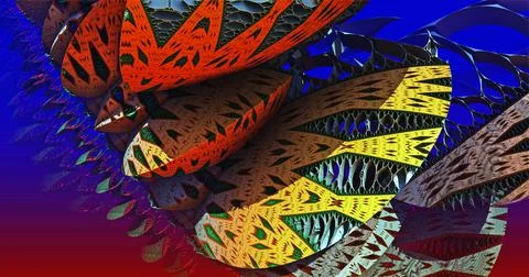 3D Fractal Stock Illustration