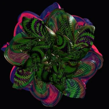 3d fractal Stock Illustration