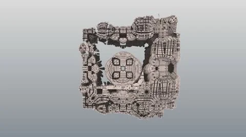 3D fractal VJ loop - Menger Tunnel Vidéo 10595563