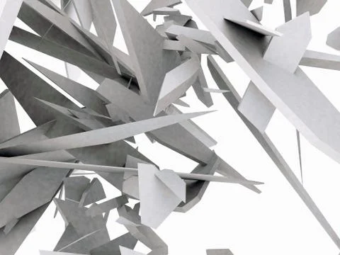 3D Fractured Chaos Stock Illustration