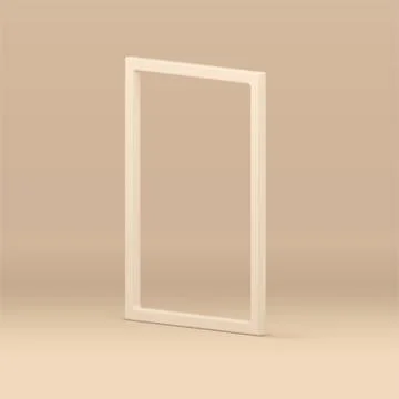 3d frame isometric minimalist decor element for product advertising beige stu 스톡 일러스트