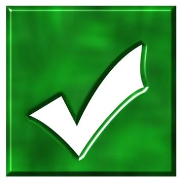 3D Framed Tick Stock Illustration