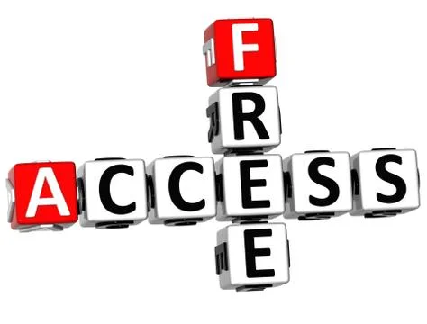 3d free access crossword Stock Illustration
