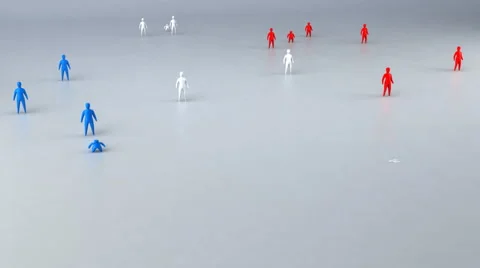 3D French people Video stock 57321376