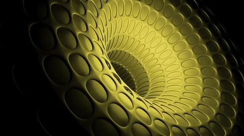 3d funnel moving from inside. Design. Black hole with moving funnel inside Illustrazione stock
