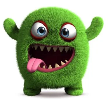 3d funny monsters Stock Illustration