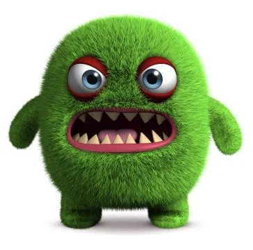 3d funny monsters Stock Illustration