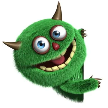 3d funny monsters Stock Illustration