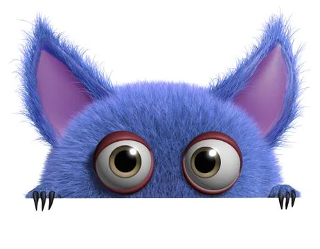 3d funny monsters Stock Illustration