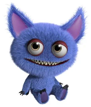 3d funny monsters Stock Illustration