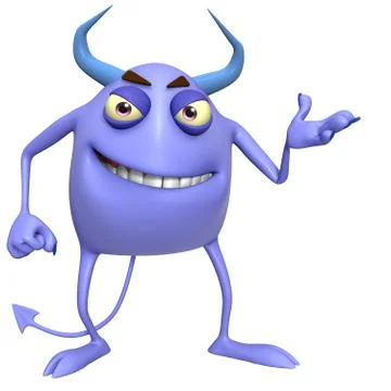 3d funny monsters Stock Illustration