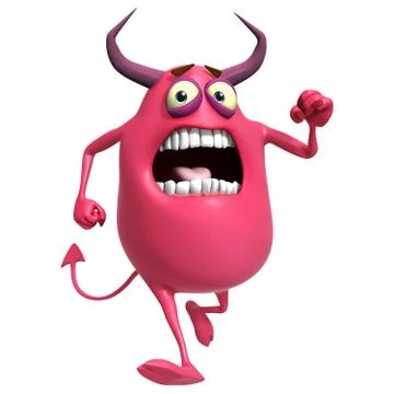3d funny monsters Stock Illustration