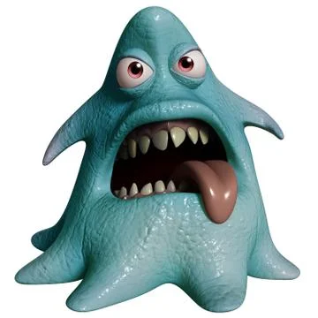 3d funny monsters Stock Illustration
