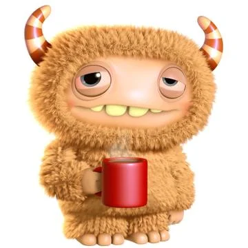 3d funny monsters Stock Illustration