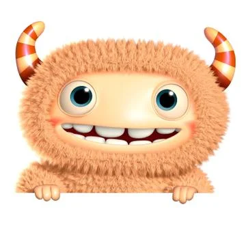 3d funny monsters Stock Illustration