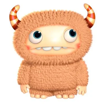 3d funny monsters Stock Illustration