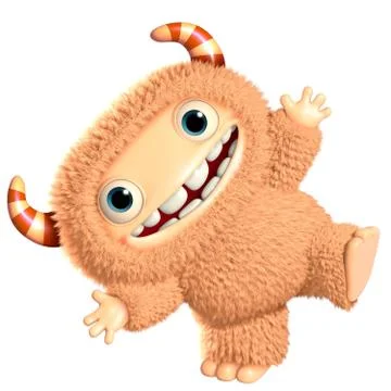 3d funny monsters Stock Illustration