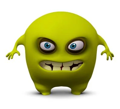 3d funny monsters Stock Illustration