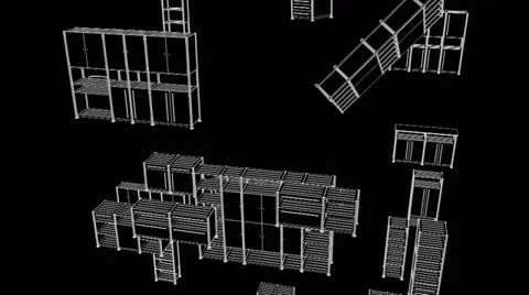 3d Furnitures Stock Footage 18158938