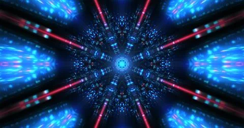 3D Futuristic abstract background. Illustrazione stock