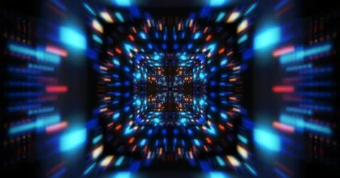 3D Futuristic abstract background. Illustrazione stock