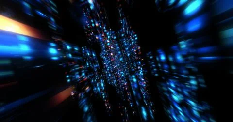 3D Futuristic abstract background. Illustrazione stock
