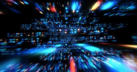 3D Futuristic abstract background. Illustrazione stock