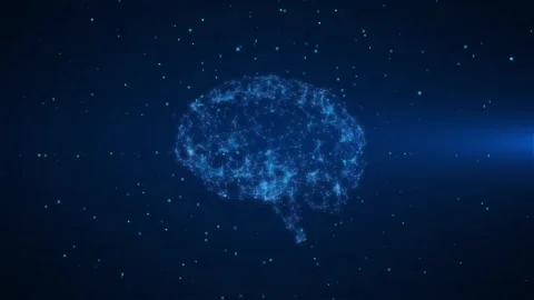 3D Futuristic AI Creation Artificial intelligence Digital brain, life brain, big Stock Footage 259683433