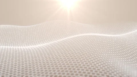 3D futuristic animation of abstract geometric background mesh Stock Footage 341925793