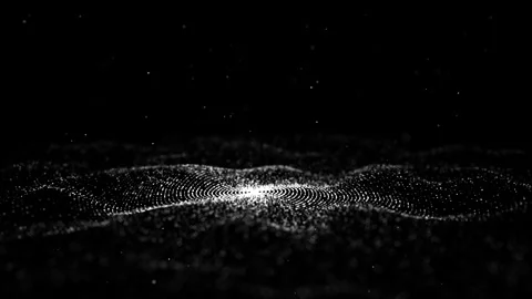 3D futuristic circle wave. Abstract digital background. Glowing music wave. Stock Footage 291964691