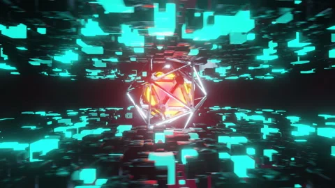 3D Futuristic Energy VJ Loop Animation Stock Footage 274560682