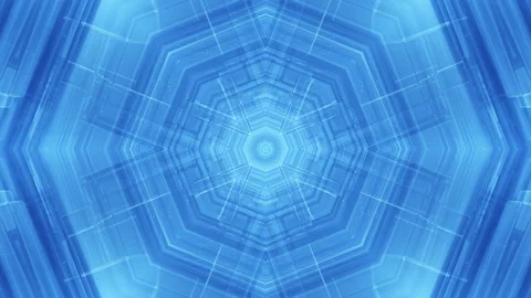 3d futuristic seamless loop Psychedelic Trippy Futuristic glass Tunnel Stock Footage 162501031