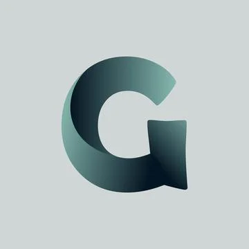 3d g logo Stock Illustration