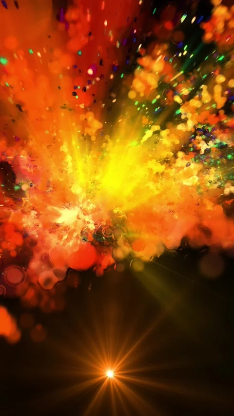 The 3D galaxy Stock Footage 303279910