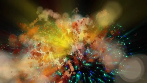 The 3D galaxy Stock Footage 303280828