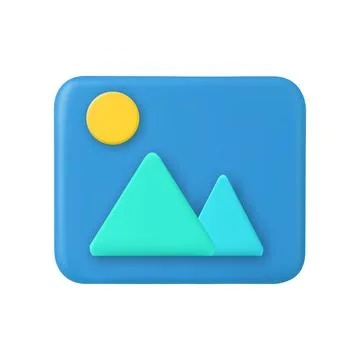 3D Gallery button Stockillustratie