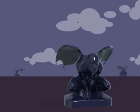 3D Gargoyles Loop Stock Footage 8931667