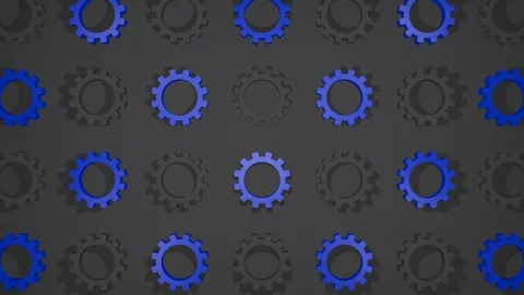 3D Gear Animation Stock Footage 113064873
