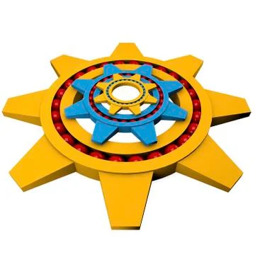 3d gear Stock Illustration