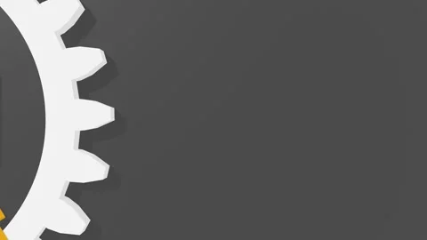 3D gear model with features or option of project to select. Minimal infographic Stock Footage 318335438