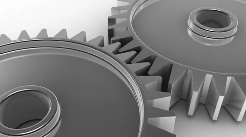 3D gears animation.  Stock Footage 1806417