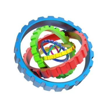 3D gears Stock Illustration