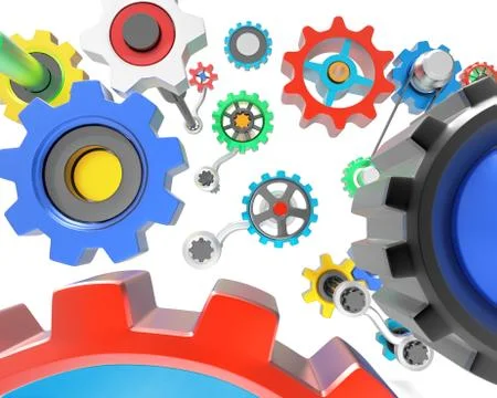 3D gears Stock Illustration