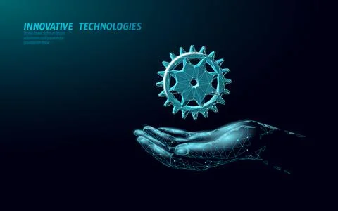3D gears work progress concept. Wheel industry mechanism engineering teamwork Stock Illustration