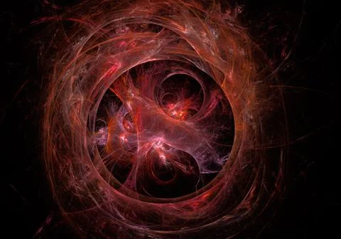 3d generated abstract red background Stock Illustration