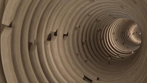 3D Geometric Abstract Background Stock Illustration