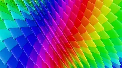 3D Geometric Abstract Background Stock Illustration