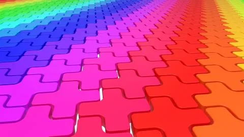 3D Geometric Abstract Background Stock Illustration