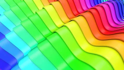 3D Geometric Abstract Background Stock Illustration