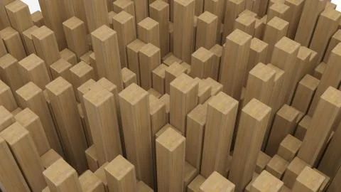 3D Geometric Abstract Background Stock Illustration
